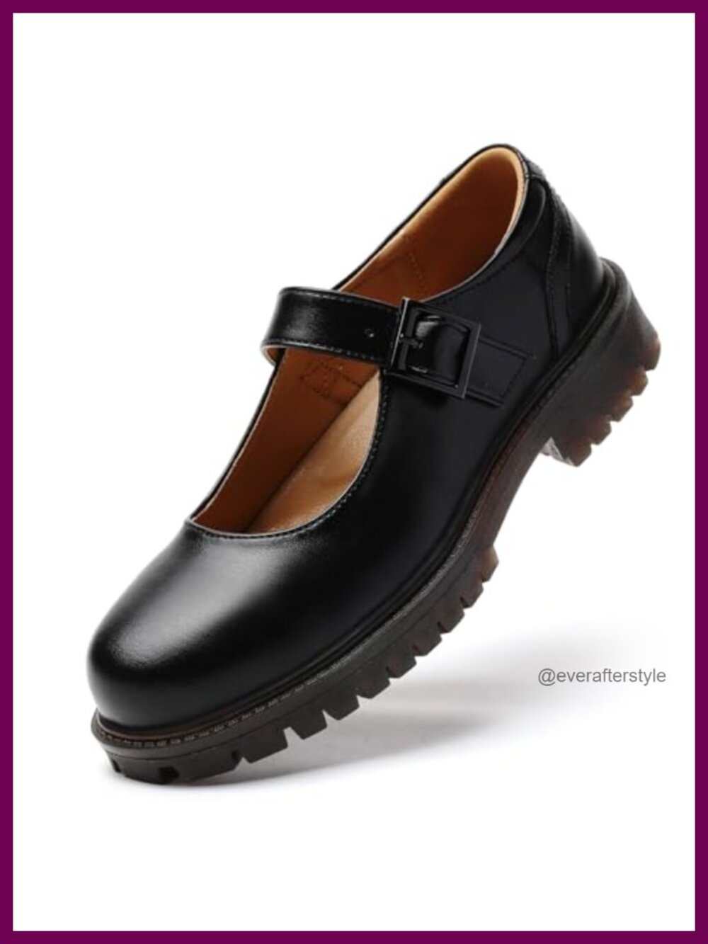 Mary Jane Flats Women Comfort Memory Foam Insole Non-Slip Hook Loop Casual